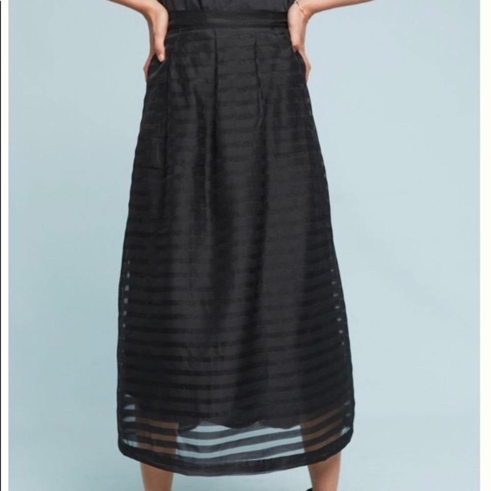Anthropologie black skirt